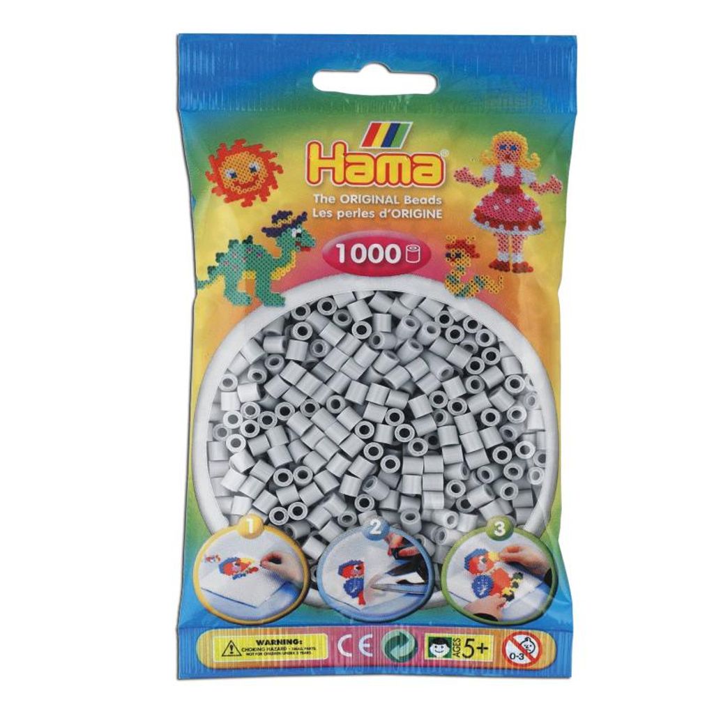 Hama 207-70 Hama Bügelperlen midi, hellgrau, im Beutel Obrázek produktu 