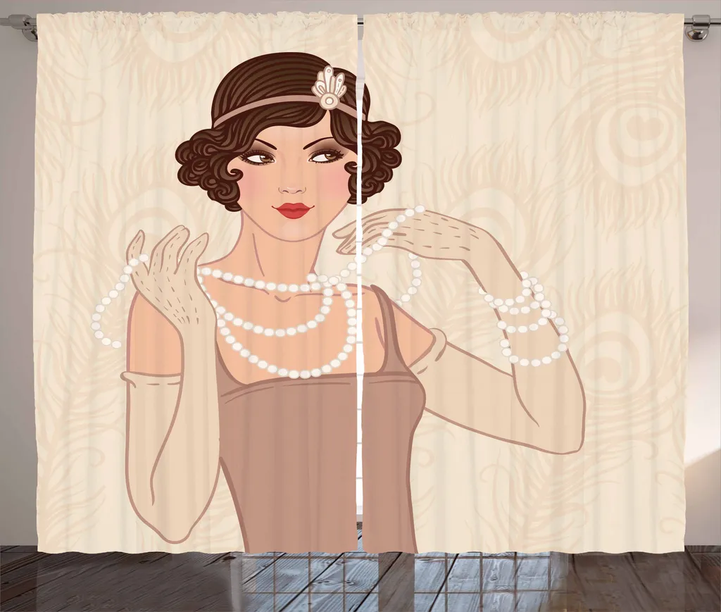 Tenda Old Hollywood ABAKUHAUS 280x175 cm | Design Vintage Flapper