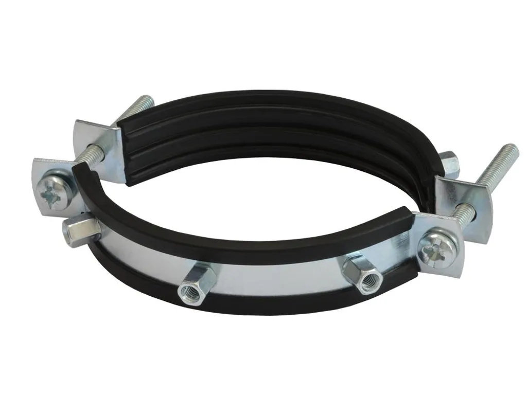 Collier de serrage ajustable inox et 6 agrafes de toiture renforcées