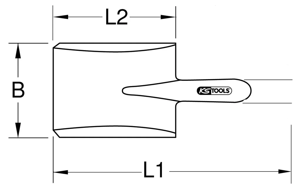Pelle de bordure antidéflagrante BRONZEplus KS Tools avec poignée en D - 2