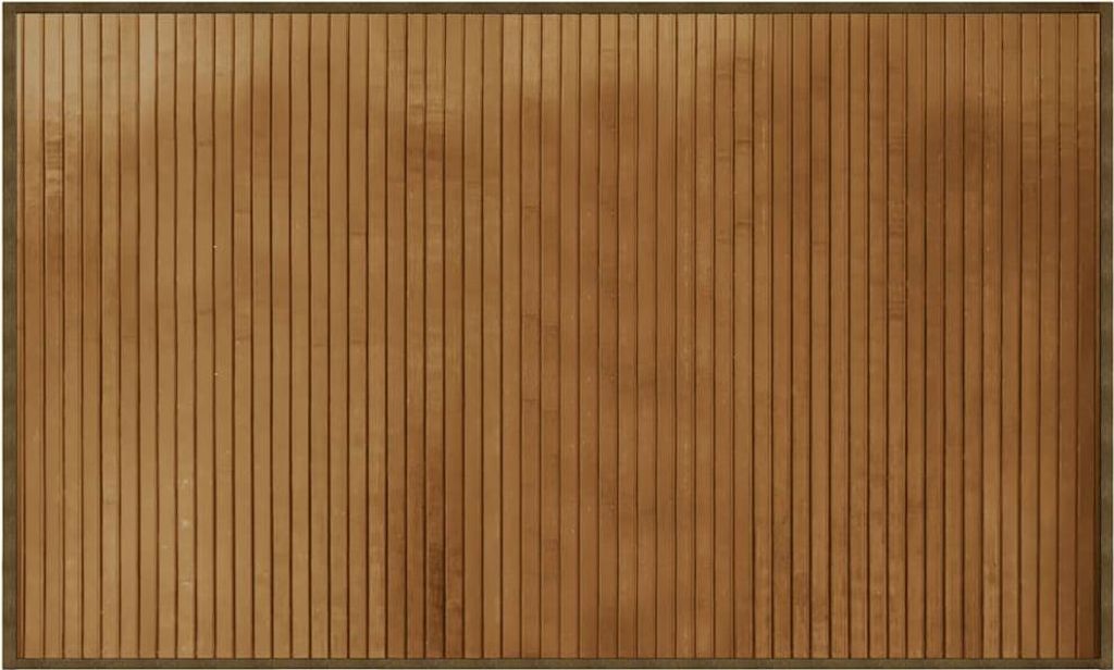 vidaXL Teppich Rechteckig Braun 60x100 cm Bambus
