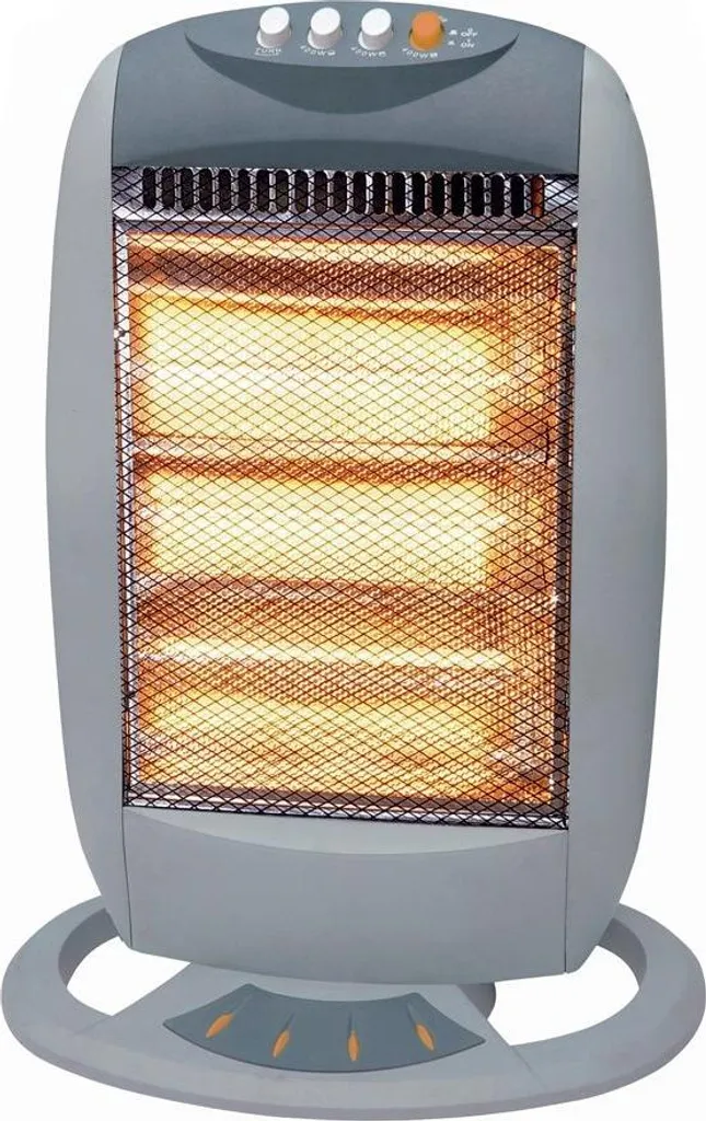 Radiateur halogène 1200W gris Vega fini le froid avec la chaleur Profile