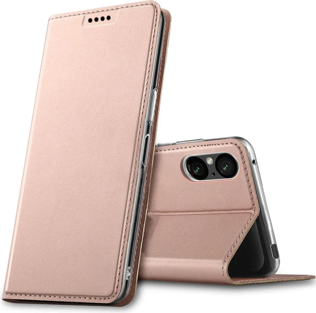 Custodia a Libro Sony Xperia 5 V: Wallet Case Business in Pelle PU