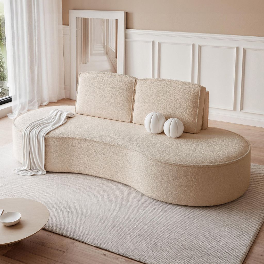 Elegante und funktionale Polstercouch SOFIA für Wohnzimmer Wohnlandschaft freistehende Couch Gepolstertes Sofa Abriamo 03