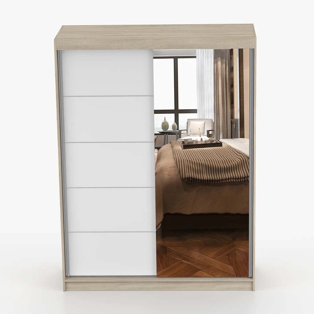 Kleiderschrank Schwebetürenschrank Schrank Schlafzimmer 150 Produktbild 6