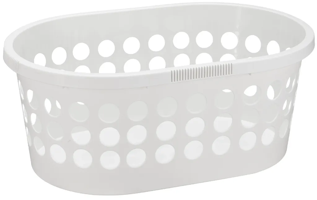 Corbeille à linge ajourée Springfield 30 litres en blanc Plast Team