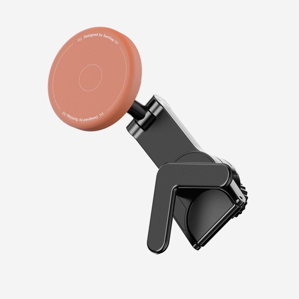 INF MagSafe Halterung Tesla N52 Ringmagnet PC+ABS 6.8x6.4x6.8cm 360 Grad Orange