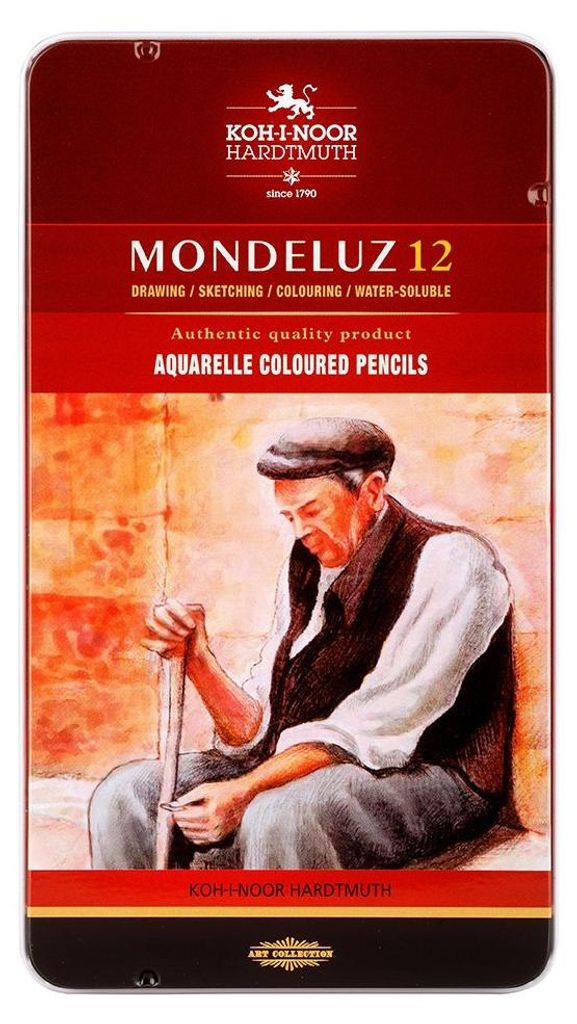 Aquarell- Buntstifte  12er Set im Metalletui Produktbild 