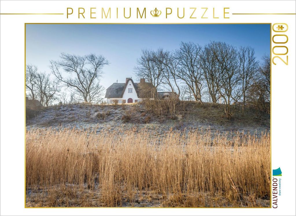 CALVENDO Puzzle Deichhaus auf Sylt 2000 Teile Puzzle quer | 2000 Teile Lege-Größe 90x67cm Foto-Puzzle für glückliche Stunden