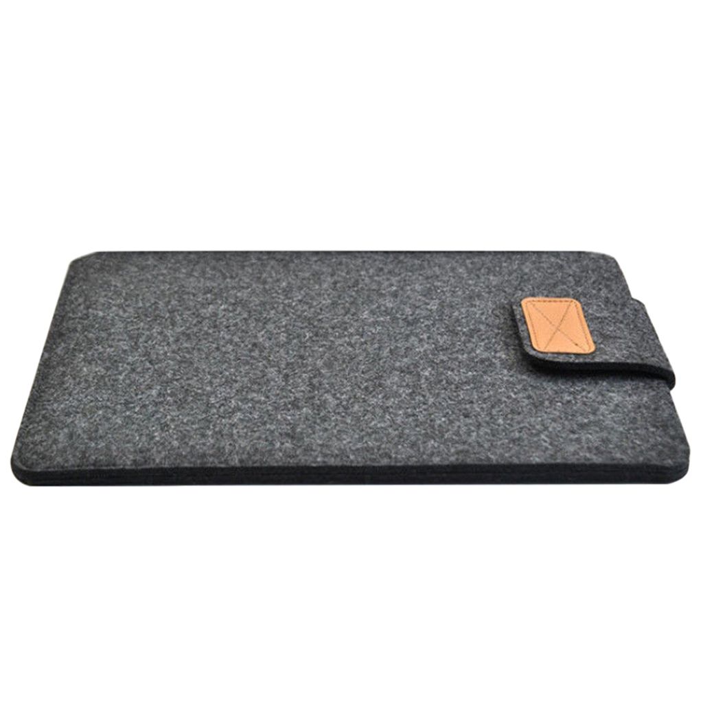 Filzhülle Slim Tablet Case Cover -Tasche für MacBook Air Pro 13/13/15 Zoll-Dunkelgrau-Größen: 13 Zoll