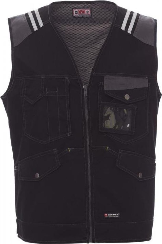Herren Weste Zweifarbig "TUCSON" - Payper Schwarz/Rauchgrau M