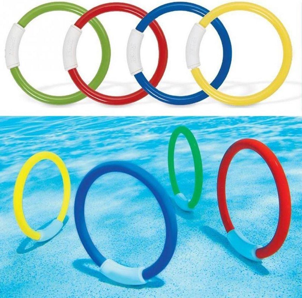 Tauchringe Set à 4 Stück | Tauchspielzeug | Schwimmbad Produktbild 