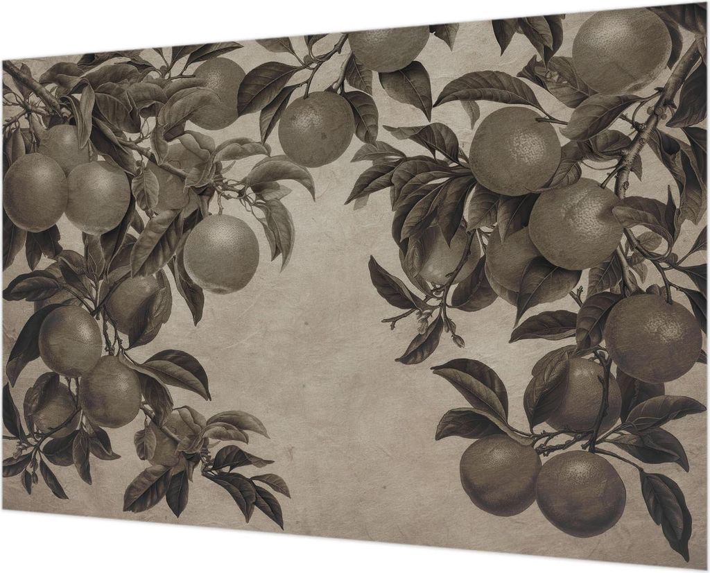 Wandtapete - Dekorative Tapete für Wohnzimmer - Tapetenfolie für Wanddekoration - 152x104 cm - Fruchtmuster