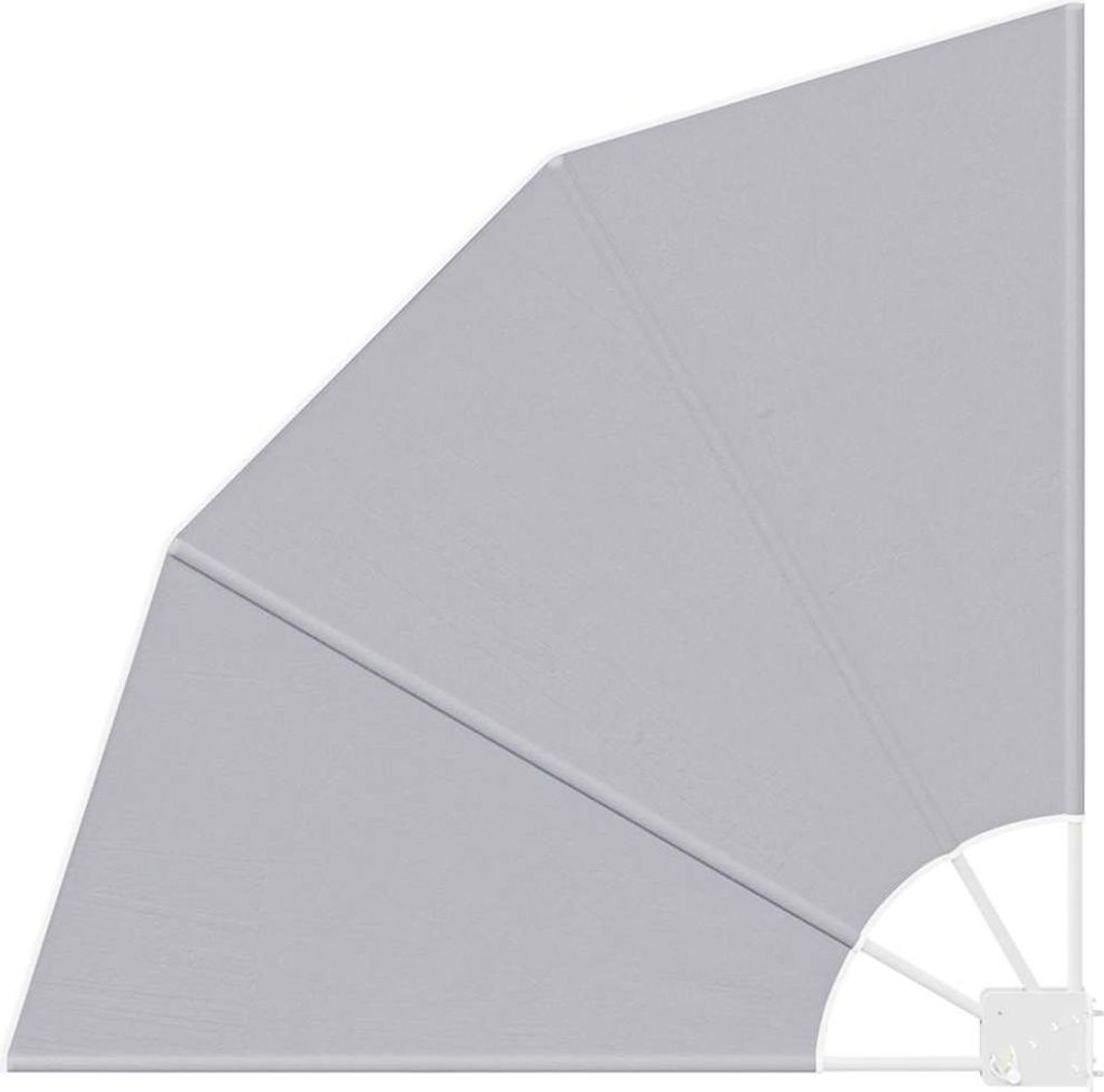 vidaXL Balkon Sichtschutz Grau 115 x 115 cm Polyester