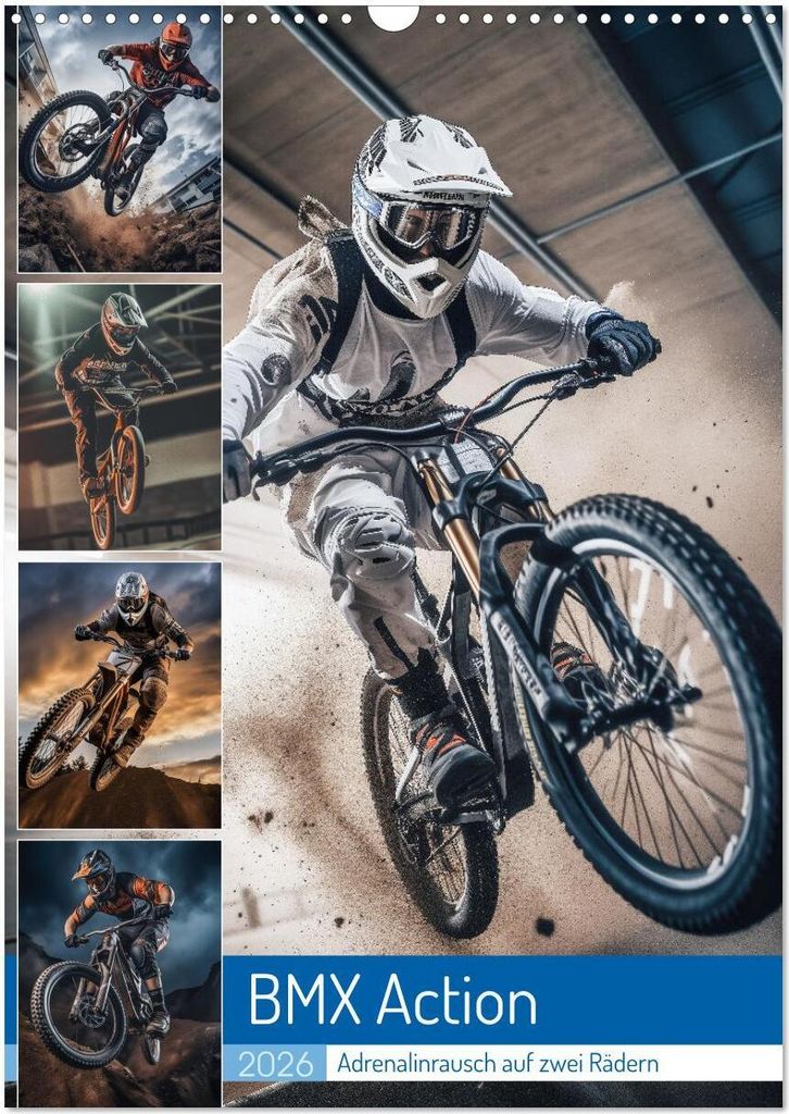 BMX Action (Wandkalender 2026 DIN A3 hoch), CALVENDO Monatskalender