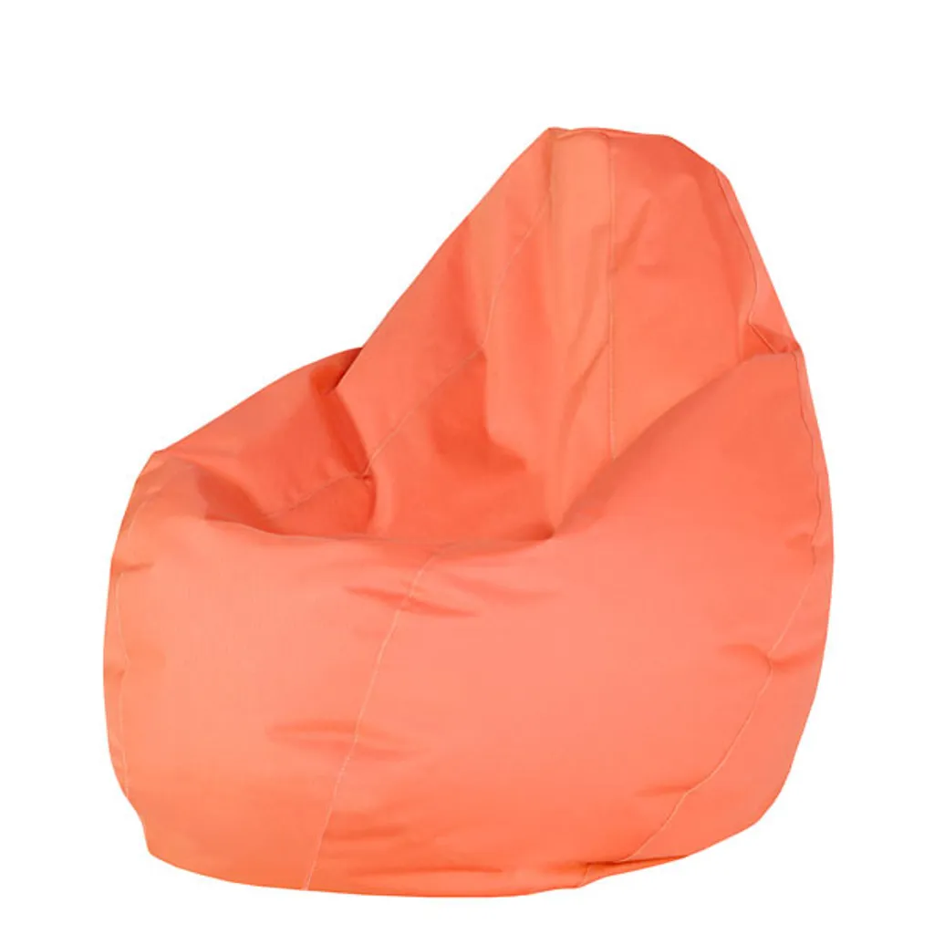 Grand Pouf de Lecture BEANY Orange - Idéal pour Chambre et Coin Détente