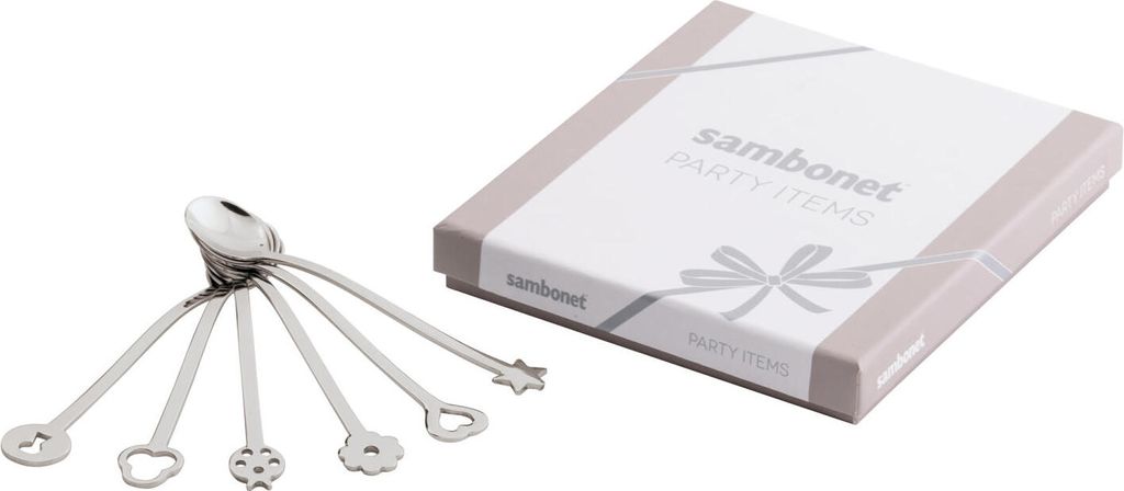 Sambonet S0015 Living Set 6 Partylöffel, Edelst./NEW Produktbild 