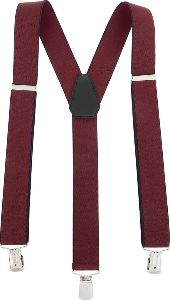 Bretelle larghe 3,5 cm a forma di Y bordeaux Immagine del prodotto 