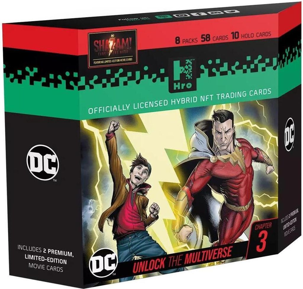 Hro NFT Sammelkarten Kapitel 3: Shazam! 8-Pack Starter Set (58 Karten englisch)
