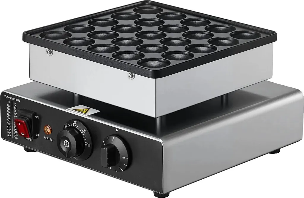 Crêpière mini format antiadhésive 25 empreintes performance thermique
