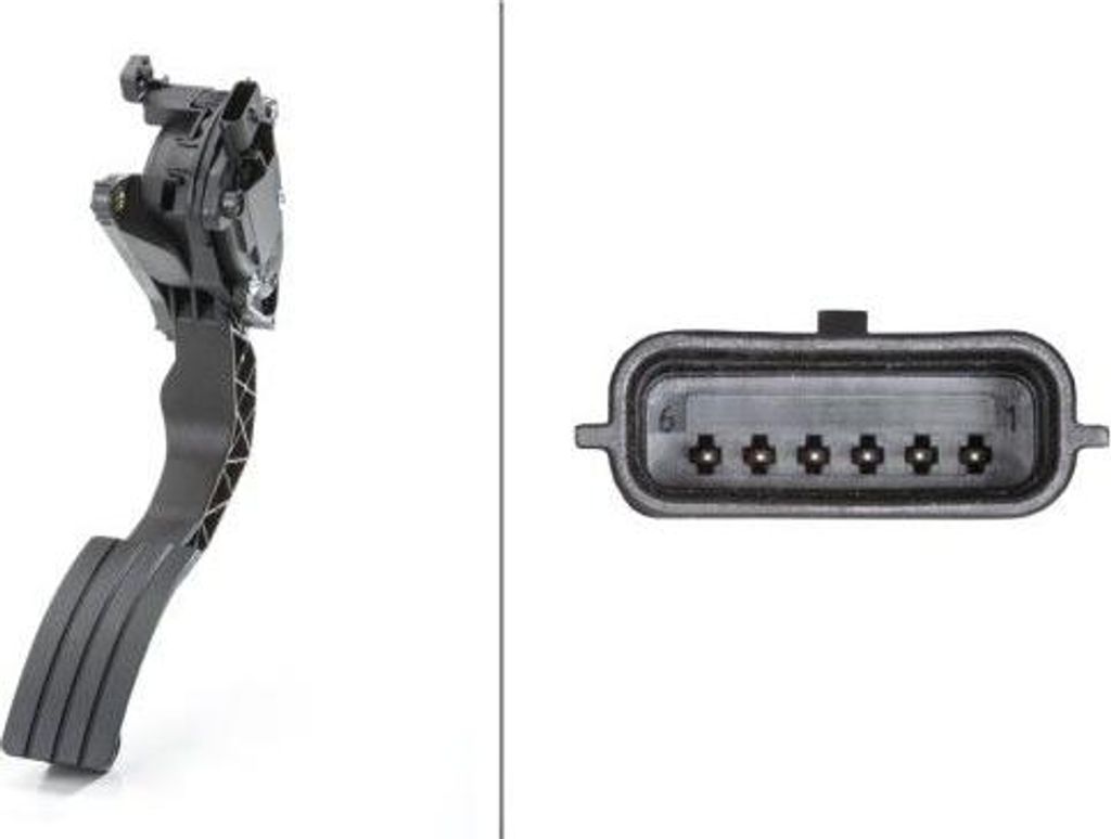 HELLA 6PV 009 978-721 Gaspedalpositionssensor OE 180026342R kompatibel mit Duster, Logan, Sandero