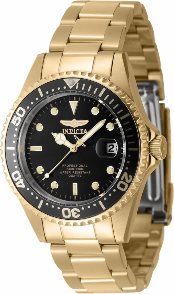 Invicta 8936OB Pro Diver Montre Homme à Quartz en Or et Noir Élégante