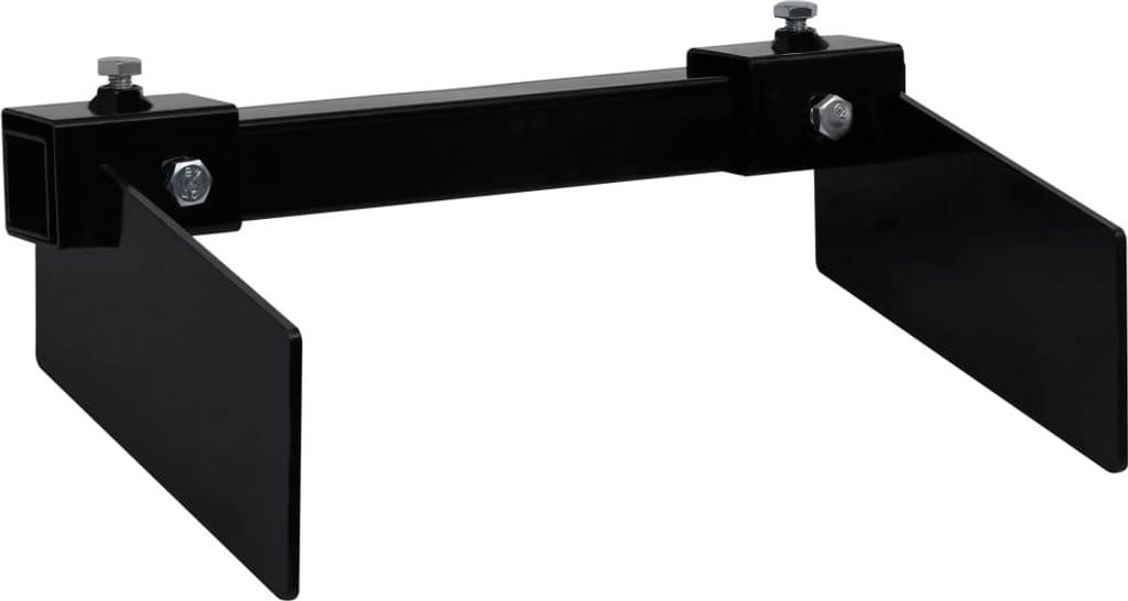 vidaXL Schneepflugadapter für Rasentraktor Schwarz