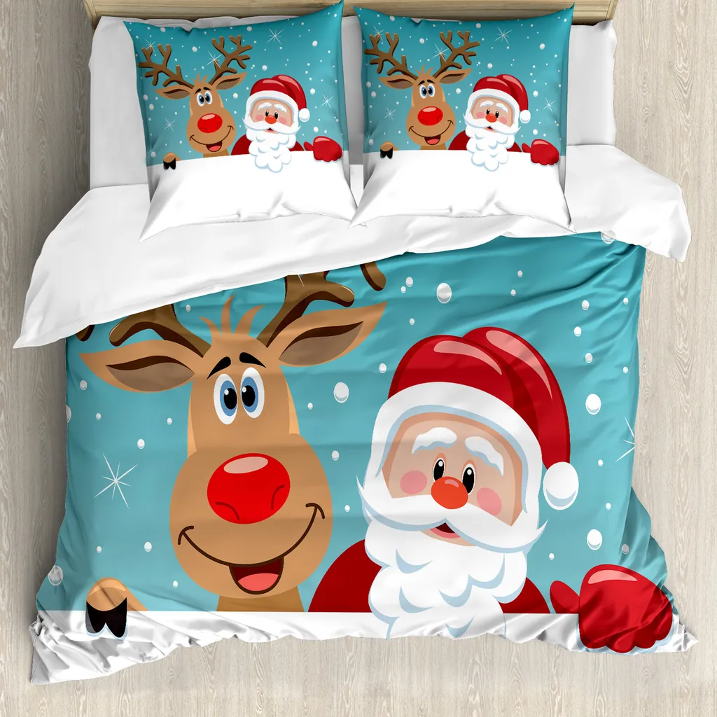ZJchao Set Copriwater Natalizio Babbo Natale – Copritavoletta, Coprivaso E Tappeto, Tessuto Non Tessuto, Decorazioni Bagno
