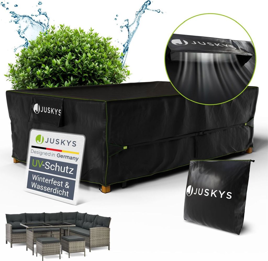 Juskys Gartenmöbel Abdeckplane CoverSafe Pro 300x200x90 cm- Produktbild 