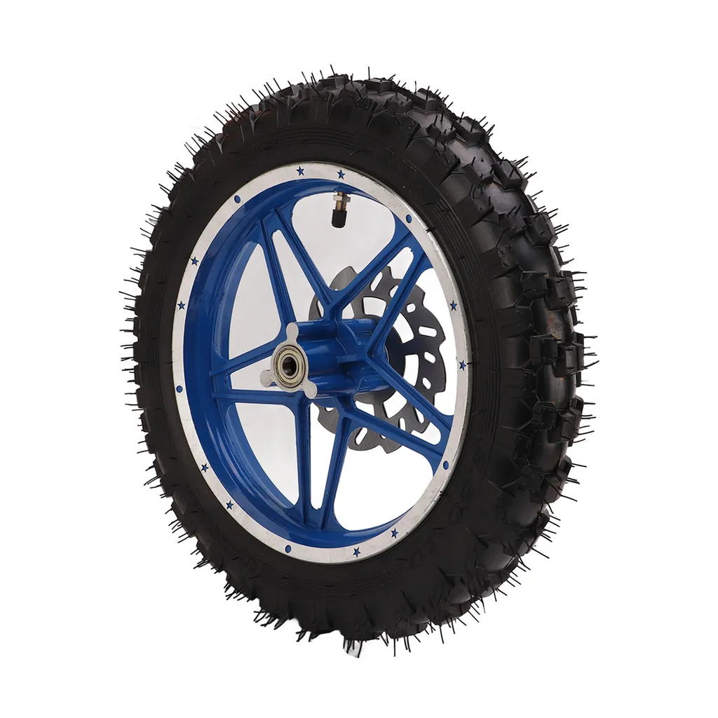Roue avant Dirt Bike anti-voile avec jante robuste et pneu renforcé