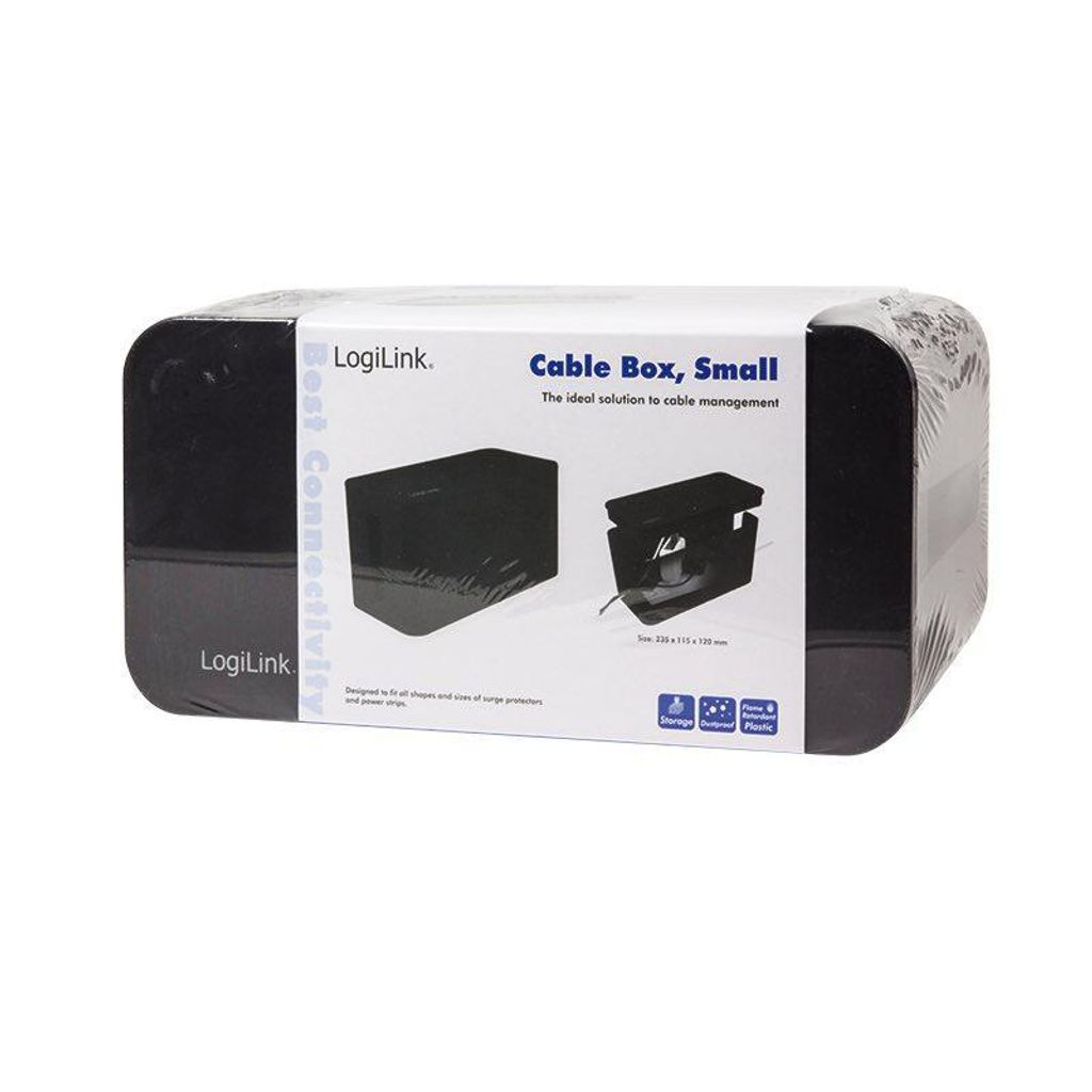 LogiLink Kabelbox - Kabelmanagement-Box - Schwarz Produktbild 3