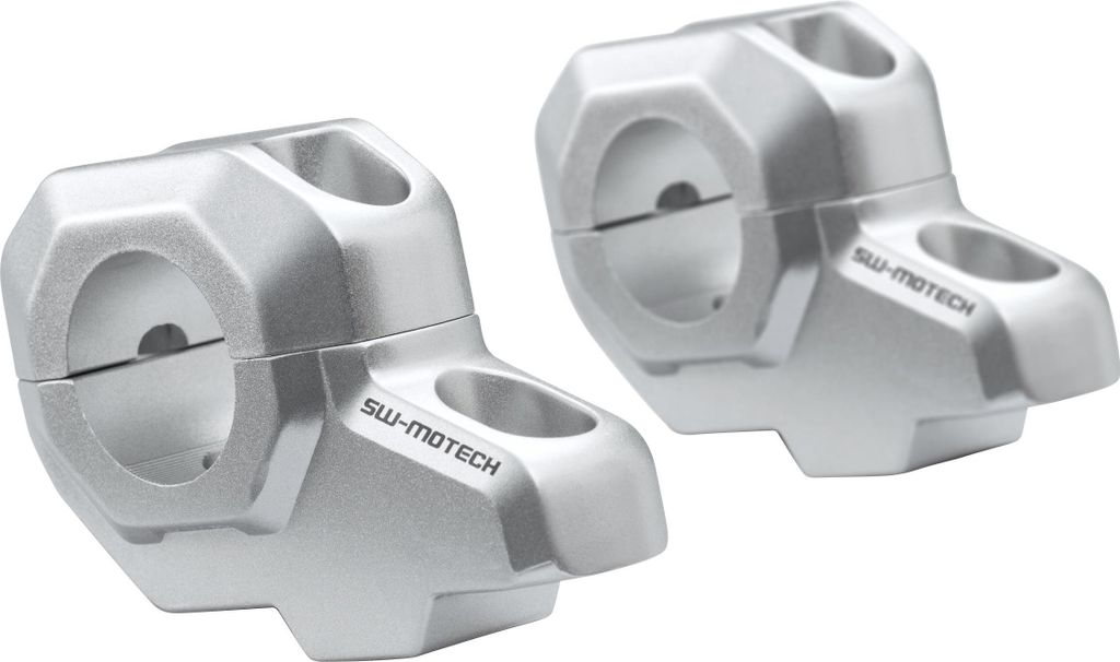 SW-MOTECH Lenkerverlegung 28 mm Silber für Komfort & Übersicht