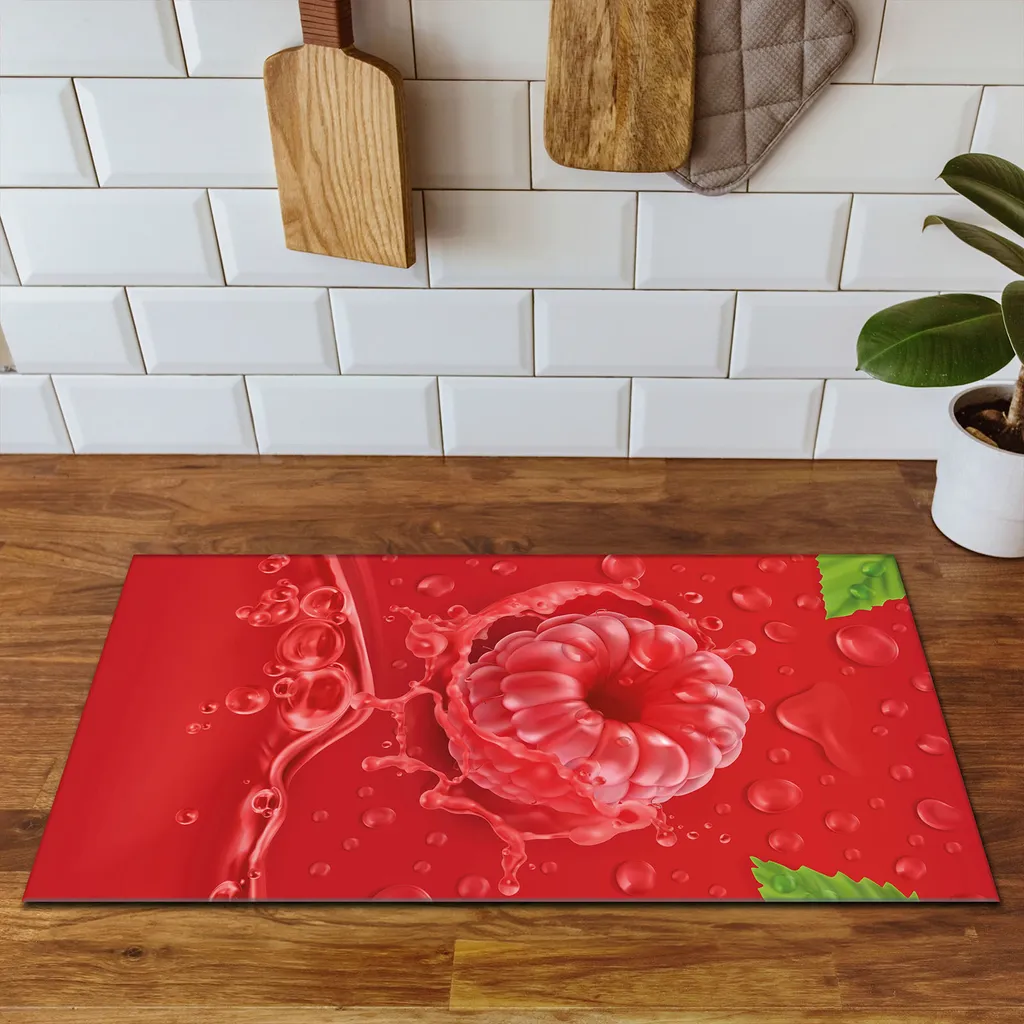 Tappetino Protettivo DarHaus 90x52 Rosso Lampone per Cucina Moderna - 3