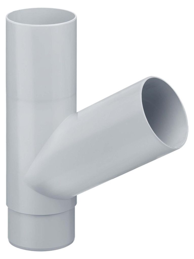 INEFA Abzweiger Fallrohr 60 Grad, PVC DN85/85 Grau Zubehör Produktbild 