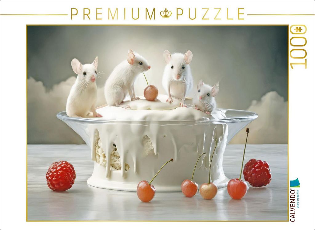CALVENDO Puzzle Dessert-Tisch | 1000 Teile Lege-Größe 64x48cm Foto-Puzzle für glückliche Stunden