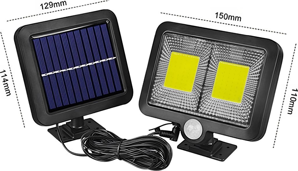 Solarlampen für Außen mit Bewegungsmelder 108 LED Produktbild 16