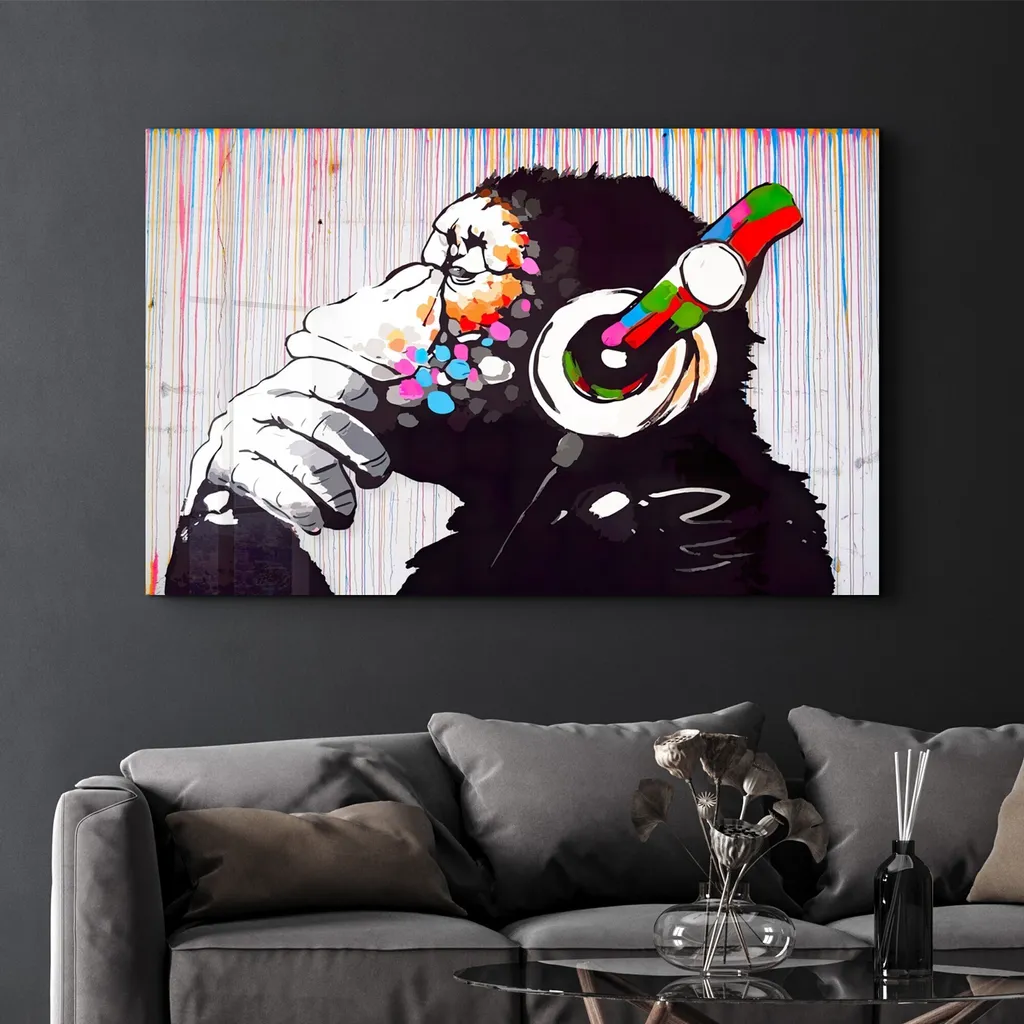 Wallity CAM-3091 Vetro Temperato 4mm - Quadro 70x110 Ultra Resistente