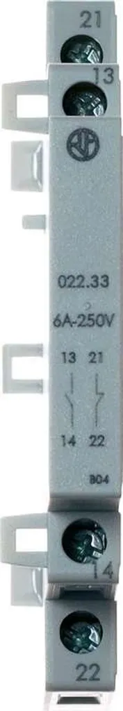 Finder 022.33 Contact Auxiliaire Série 022 avec 2 NO 6A Max - Fiable