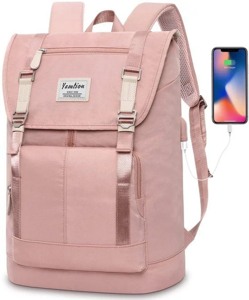 Sac à dos ordinateur 17 pouces fille - Cartable scolaire chic et antivol