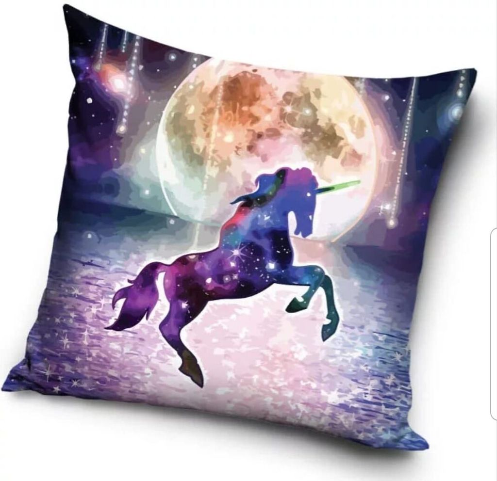 Einhorn Unicorn Kissenbezug 40 x 40 cm 100 % Polyester