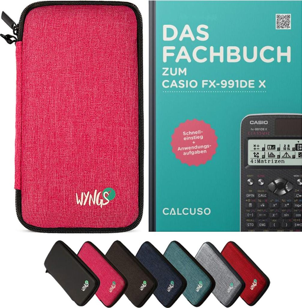CALCUSO Zubehör Standardpaket Pink kompatibel für Taschenrechner Casio FX-991DE X