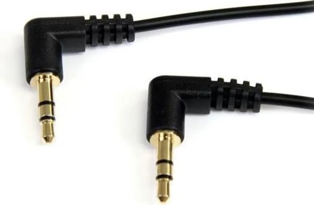 StarTech MU3MMS2RA Cavo Audio Jack 3.5mm Slim Angolato Oro