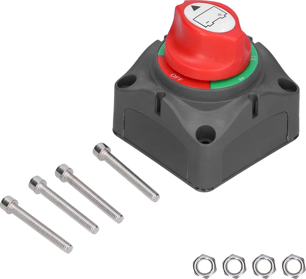 interruttore sezionatore batteria 12V a 3 velocità 8-50V On/Off rotativo ABS per paranco auto yacht