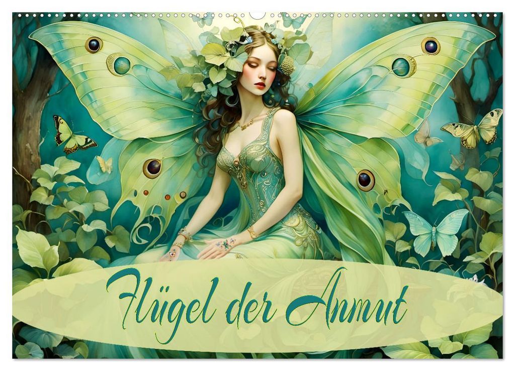 Flügel der Anmut (Wandkalender 2027 DIN A2 quer), CALVENDO Monatskalender