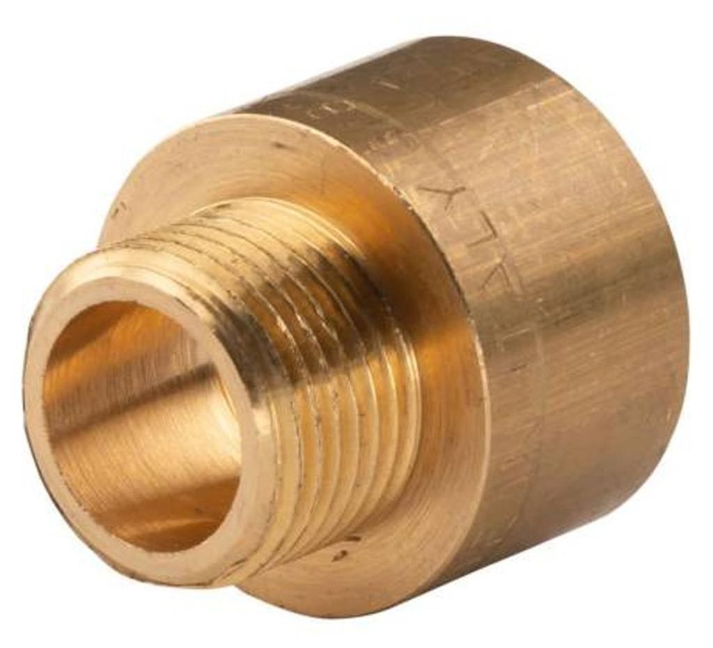 Messing Gewinde-Fitting Reduzierstück 1/2'IG (DN 15) - Produktbild 