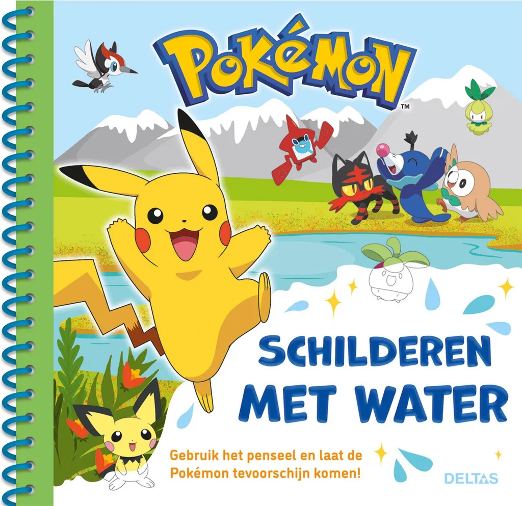 Pokémon Peinture à l'eau partie 2 avec pinceau magique anti-tâches