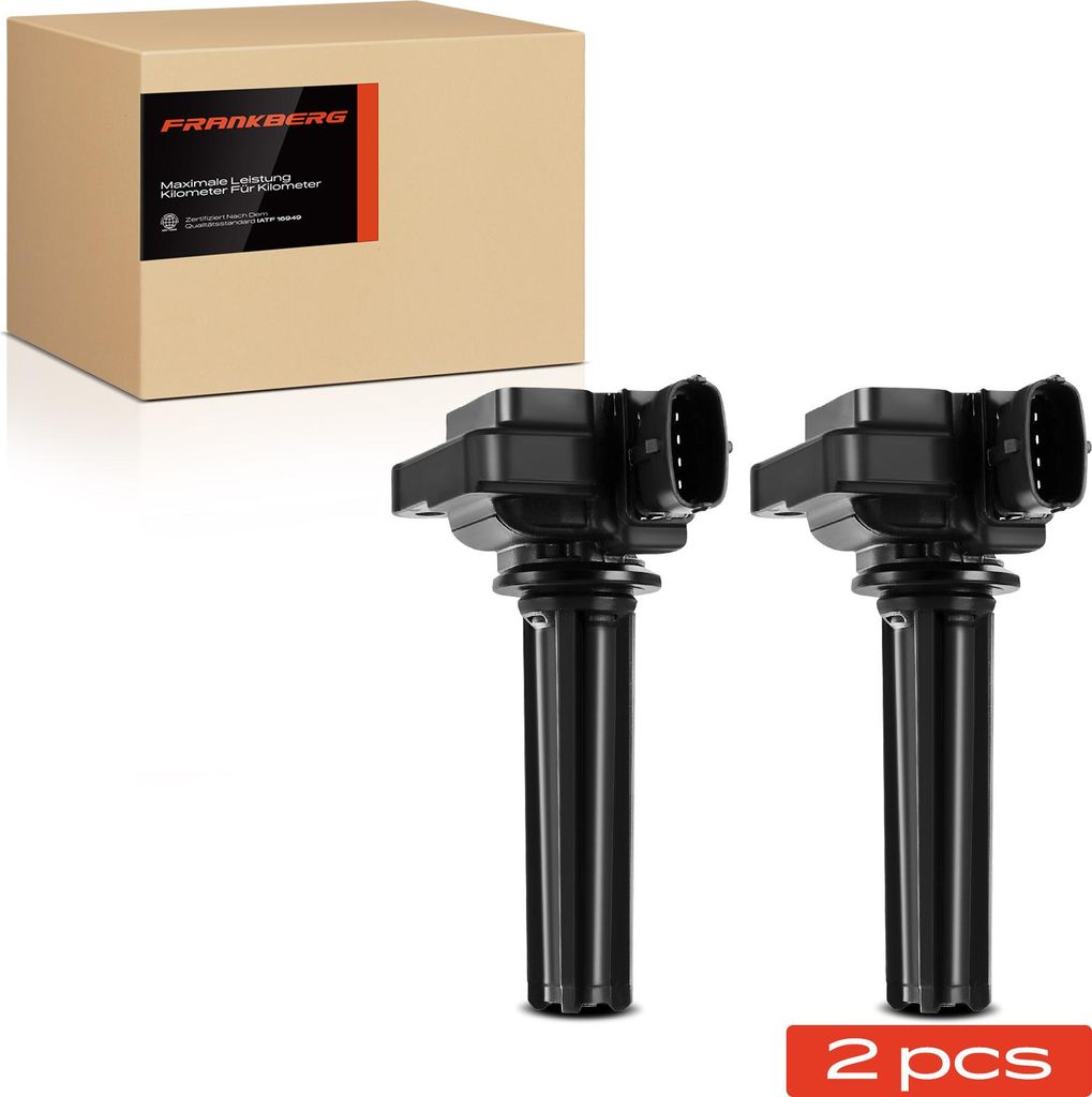 Frankberg 2x Zündmodul Zündspule für Opel Signum Vectra C Caravan CC Saab 9-3 Cabriolet Kombi 2.0L 2002-2015