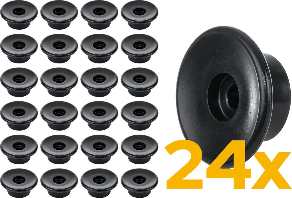 TULPLAST Planenknöpfe 24er-Set 30 mm Rundknöpfe für Produktbild 