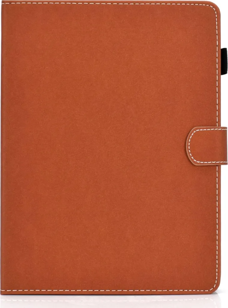subtel Smart Case Tablet 10 Pollici - Cover Pelle Finta Marrone Stand