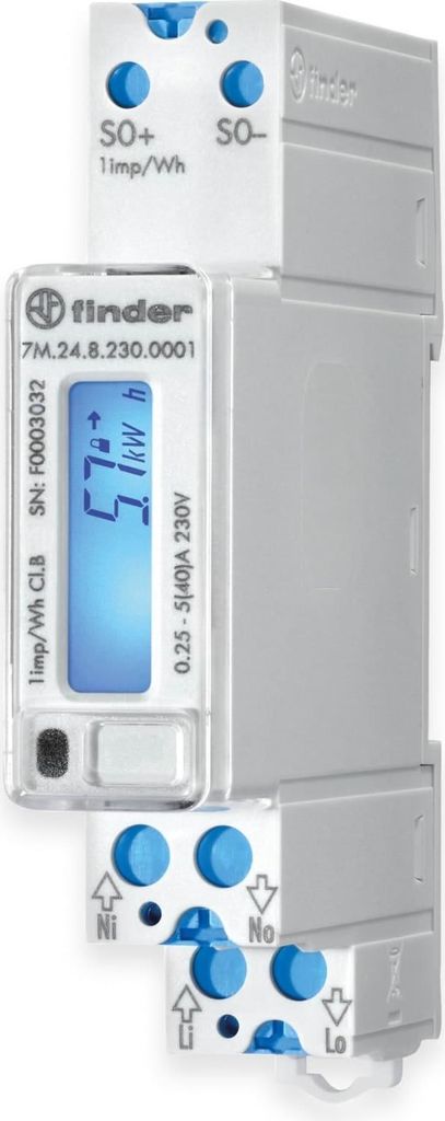 Finder 7M.24.8.230.0001 E-Zähler digital MID-konform: Nein 1 St. (7M.24.8.230.0001)